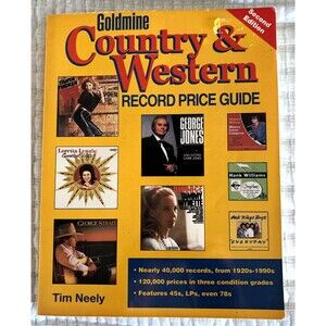 Goldmine Country and Western Record Price Guide Paperback Tim Nee